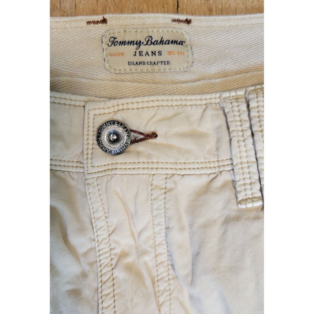 Tommy Bahama Jeans Men's 36 Khaki Cargo Shorts 100% Cotton Island Crafted - Picture 7 of 11